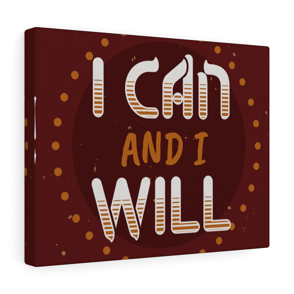 Scripture Walls Inspirational Wall Art I Can And I Will Wall Art Motivational Motto Inspiring Prints Artwork Decor Ready to Hang Unframed-Express Your Love Gifts