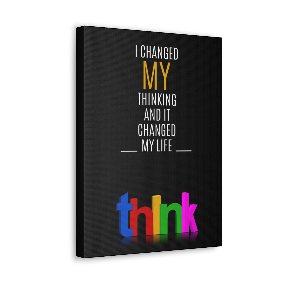 Scripture Walls Inspirational Wall Art I Changed My Thinking Motivation Wall Decor for Home Office Gym Inspiring Success Quote Print Ready to Hang Unframed-Express Your Love Gifts