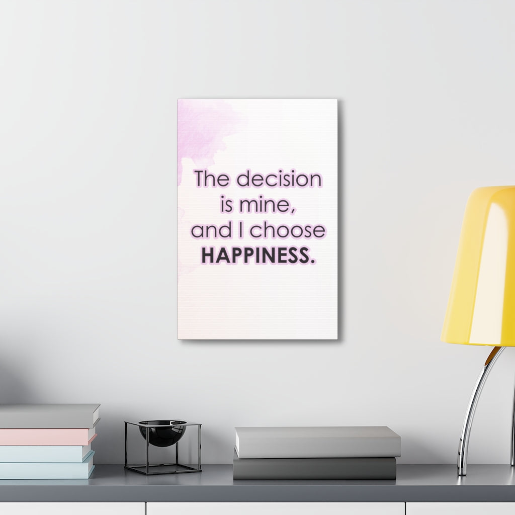 Scripture Walls Inspirational Wall Art I Choose Happiness Motivation Wall Decor for Home Office Gym Inspiring Success Quote Print Ready to Hang Unframed-Express Your Love Gifts