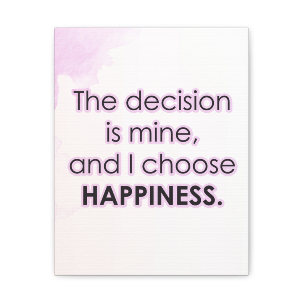 Scripture Walls Inspirational Wall Art I Choose Happiness Motivation Wall Decor for Home Office Gym Inspiring Success Quote Print Ready to Hang Unframed-Express Your Love Gifts