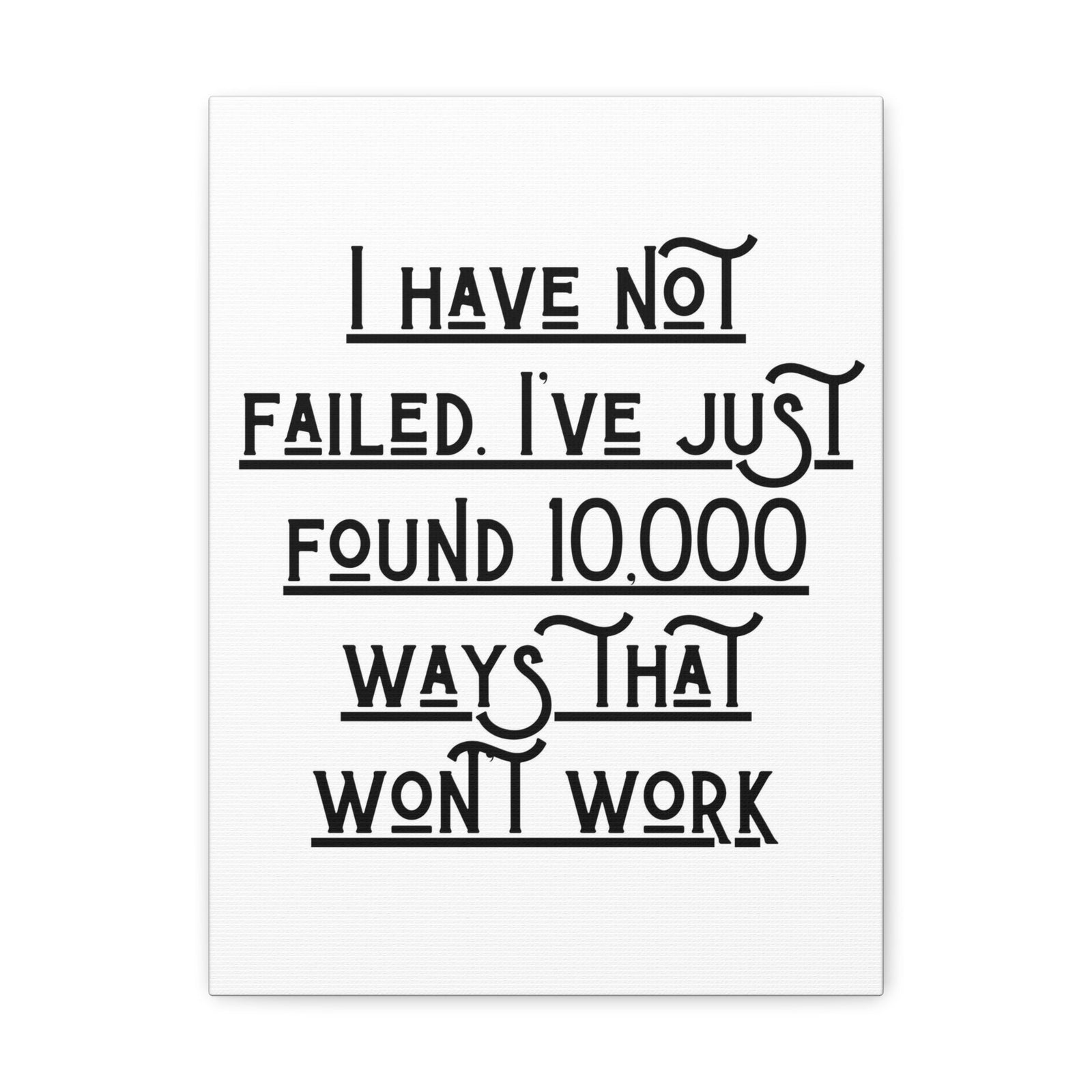 Scripture Walls Inspirational Wall Art I Have Not Failed 1 Corinthians 1:9 Motivation Wall Decor for Home Office Gym Inspiring Success Quote Print Ready to Hang Unframed-Express Your Love Gifts