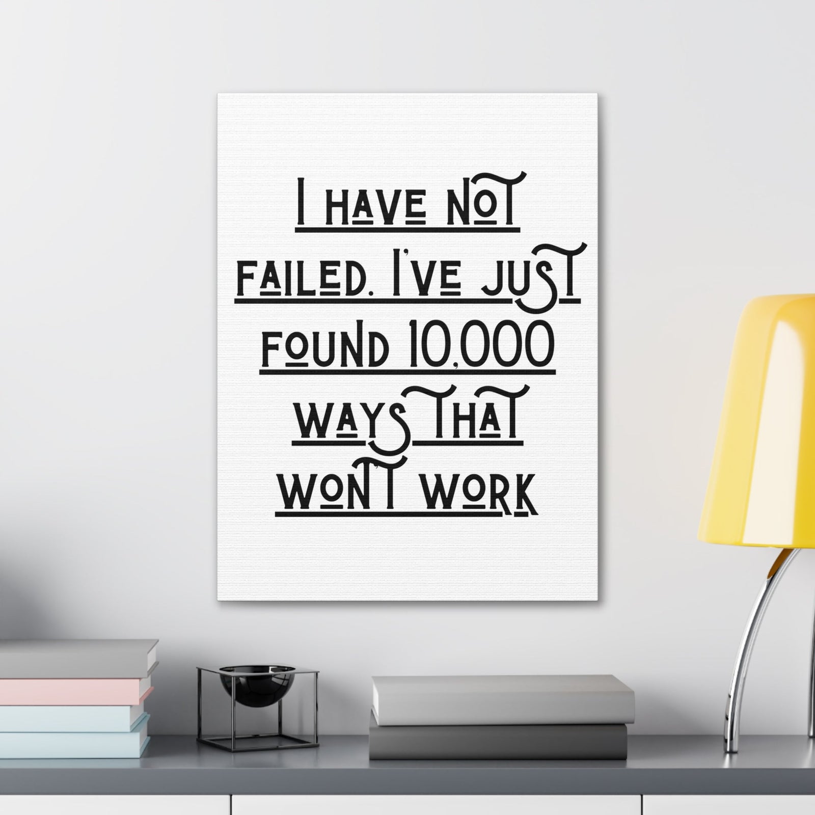 Scripture Walls Inspirational Wall Art I Have Not Failed 1 Corinthians 1:9 Motivation Wall Decor for Home Office Gym Inspiring Success Quote Print Ready to Hang Unframed-Express Your Love Gifts