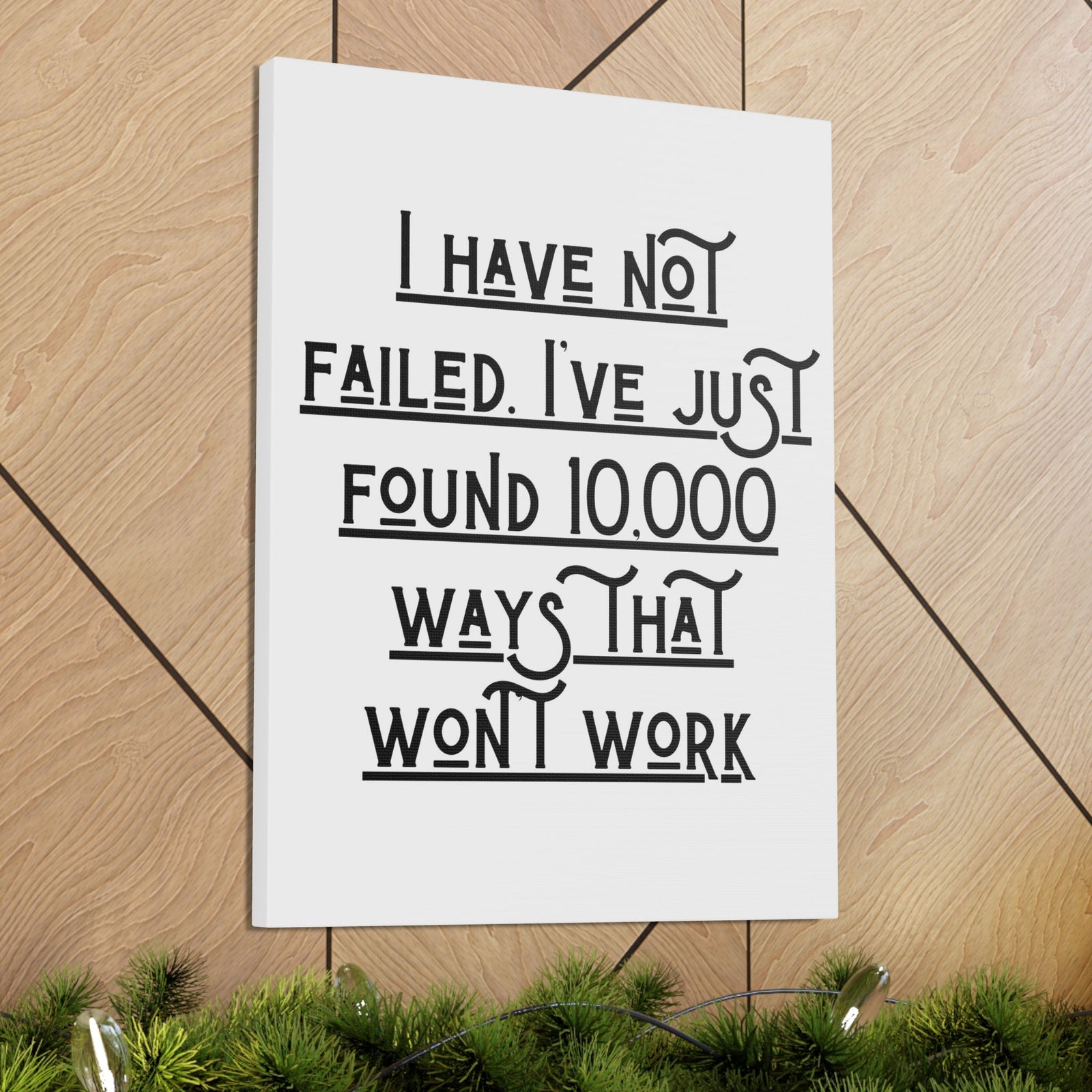 Scripture Walls Inspirational Wall Art I Have Not Failed 1 Corinthians 1:9 Motivation Wall Decor for Home Office Gym Inspiring Success Quote Print Ready to Hang Unframed-Express Your Love Gifts