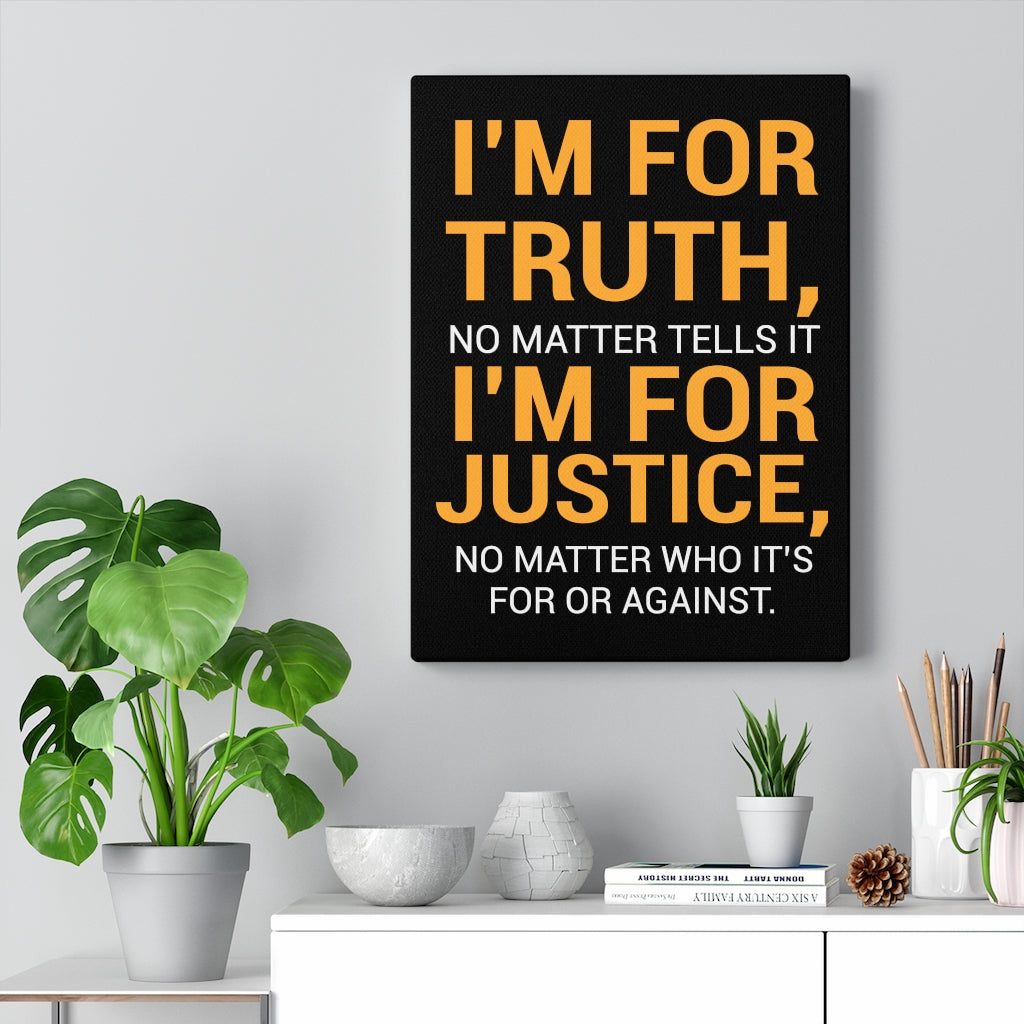 Scripture Walls Inspirational Wall Art I'm For Truth Wall Art Motivational Motto Inspiring Prints Artwork Decor Ready to Hang Unframed-Express Your Love Gifts