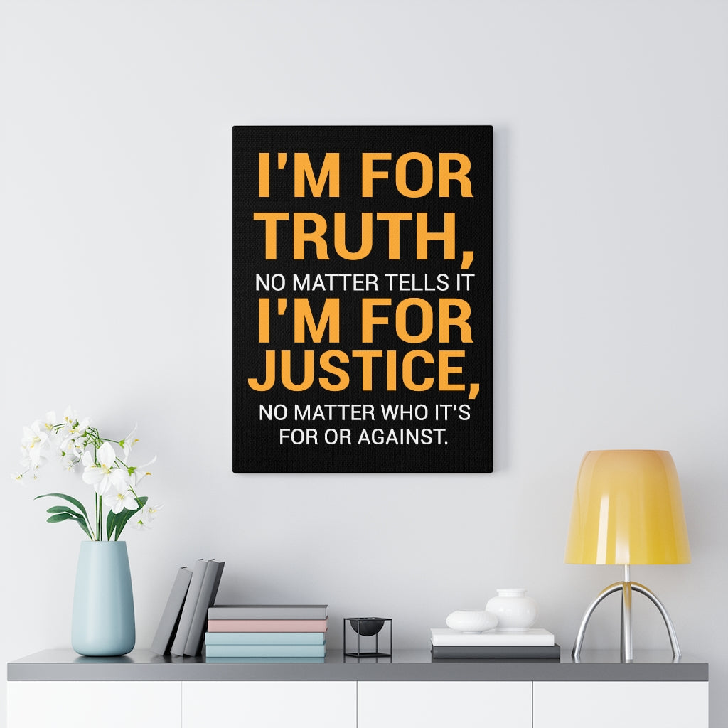 Scripture Walls Inspirational Wall Art I'm For Truth Wall Art Motivational Motto Inspiring Prints Artwork Decor Ready to Hang Unframed-Express Your Love Gifts