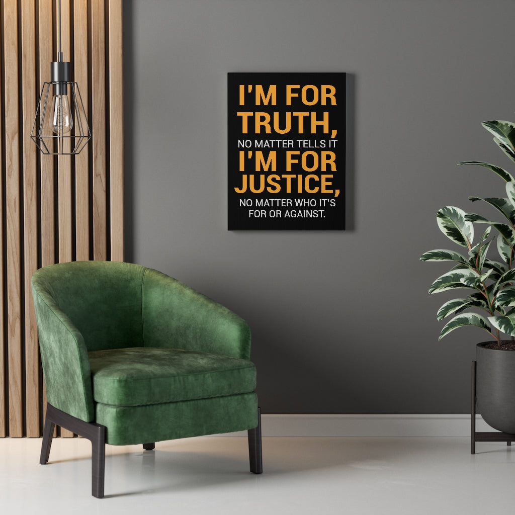 Scripture Walls Inspirational Wall Art I'm For Truth Wall Art Motivational Motto Inspiring Prints Artwork Decor Ready to Hang Unframed-Express Your Love Gifts