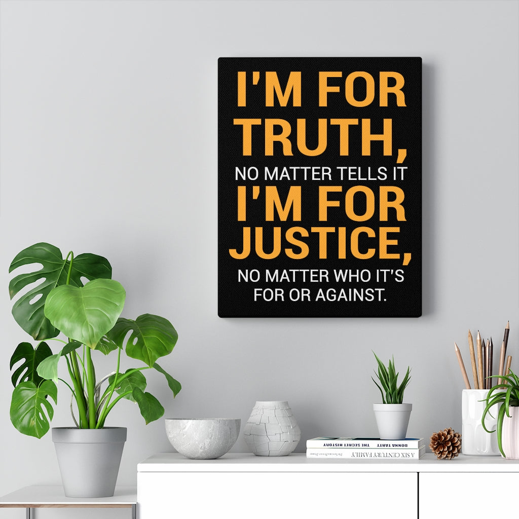 Scripture Walls Inspirational Wall Art I'm For Truth Wall Art Motivational Motto Inspiring Prints Artwork Decor Ready to Hang Unframed-Express Your Love Gifts