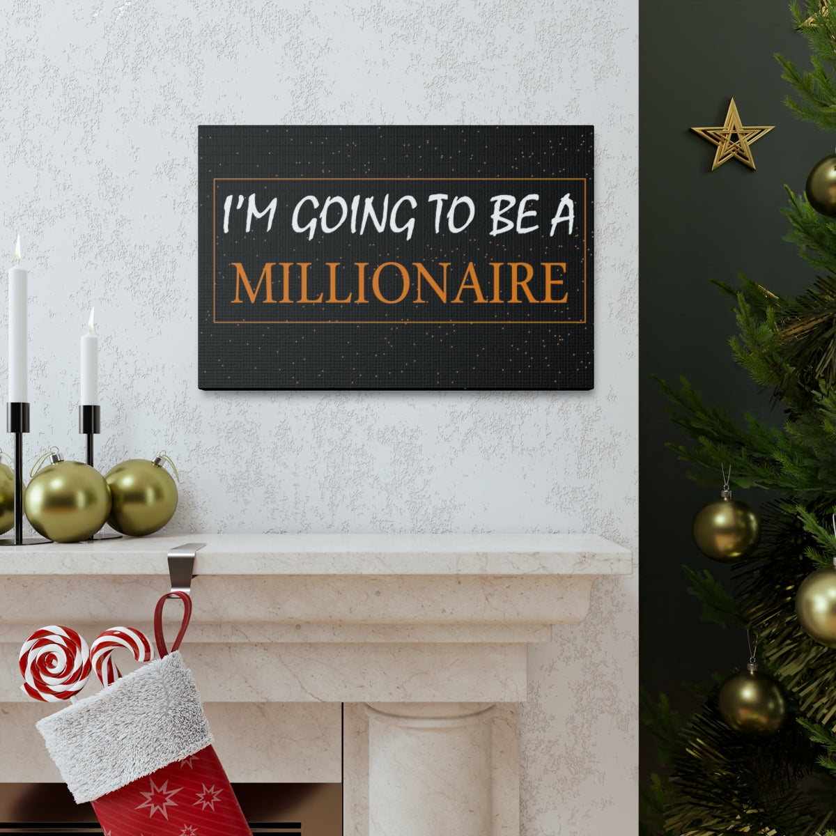 Scripture Walls Inspirational Wall Art I'm Going To Be A Millionaire Motivation Wall Decor for Home Office Gym Inspiring Success Quote Print Ready to Hang Unframed-Express Your Love Gifts