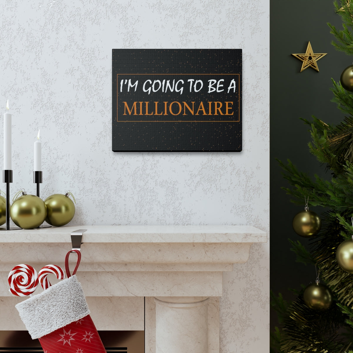 Scripture Walls Inspirational Wall Art I'm Going To Be A Millionaire Motivation Wall Decor for Home Office Gym Inspiring Success Quote Print Ready to Hang Unframed-Express Your Love Gifts