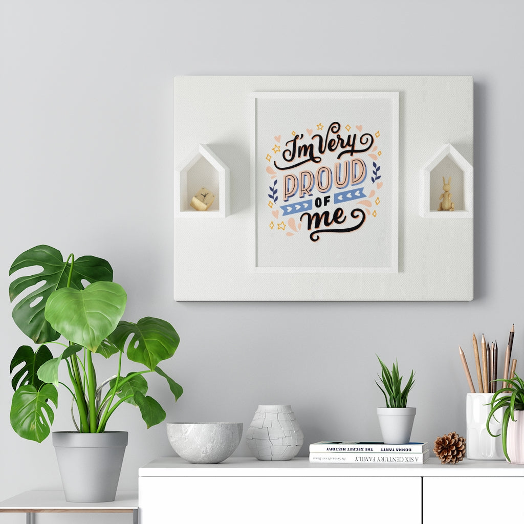 Scripture Walls Inspirational Wall Art I'm Very Proud Of Me Motivational Print Ready to Hang Artwork Unframed-Express Your Love Gifts