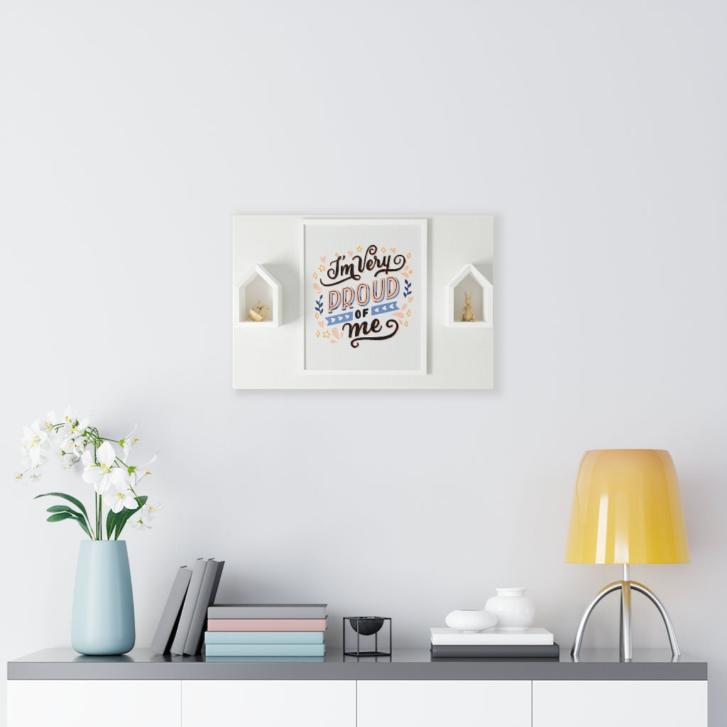 Scripture Walls Inspirational Wall Art I'm Very Proud Of Me Motivational Print Ready to Hang Artwork Unframed-Express Your Love Gifts
