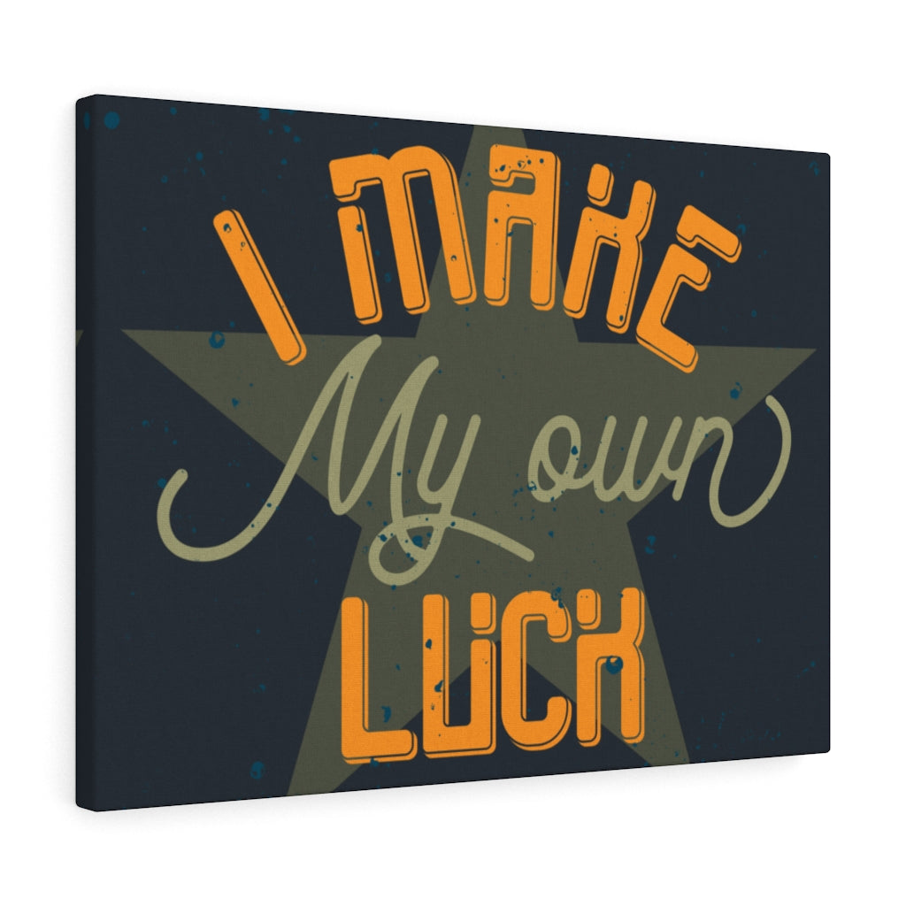 Scripture Walls Inspirational Wall Art I Make My Own Luck Wall Art Motivational Motto Inspiring Prints Artwork Decor Ready to Hang Unframed-Express Your Love Gifts