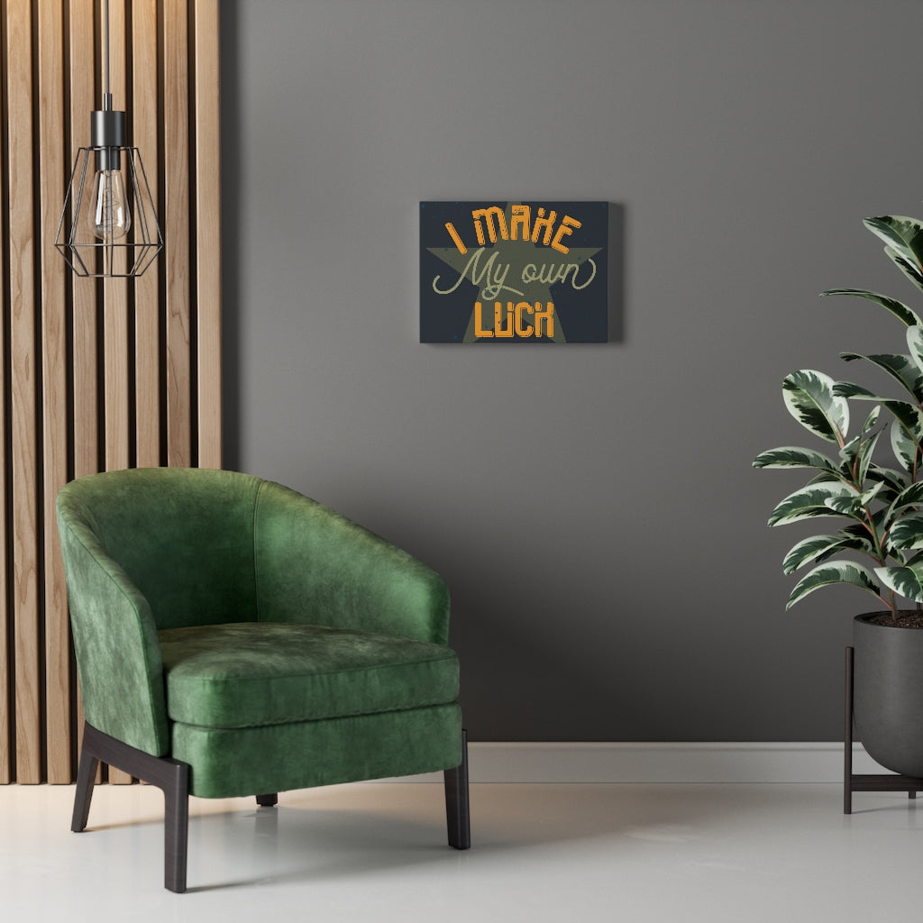 Scripture Walls Inspirational Wall Art I Make My Own Luck Wall Art Motivational Motto Inspiring Prints Artwork Decor Ready to Hang Unframed-Express Your Love Gifts