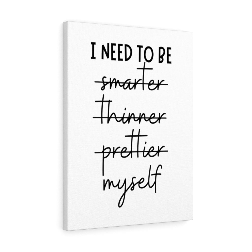 Scripture Walls Inspirational Wall Art I Need To Be Smarter Myself Wall Art Motivation Wall Decor for Home Office Gym Inspiring Success Quote Print Ready to Hang Unframed-Express Your Love Gifts