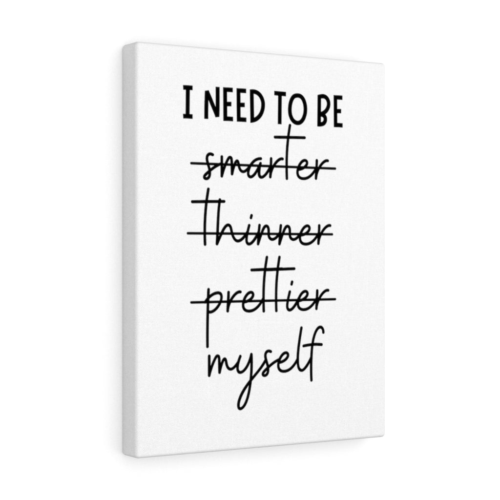 Scripture Walls Inspirational Wall Art I Need To Be Smarter Myself Wall Art Motivation Wall Decor for Home Office Gym Inspiring Success Quote Print Ready to Hang Unframed-Express Your Love Gifts