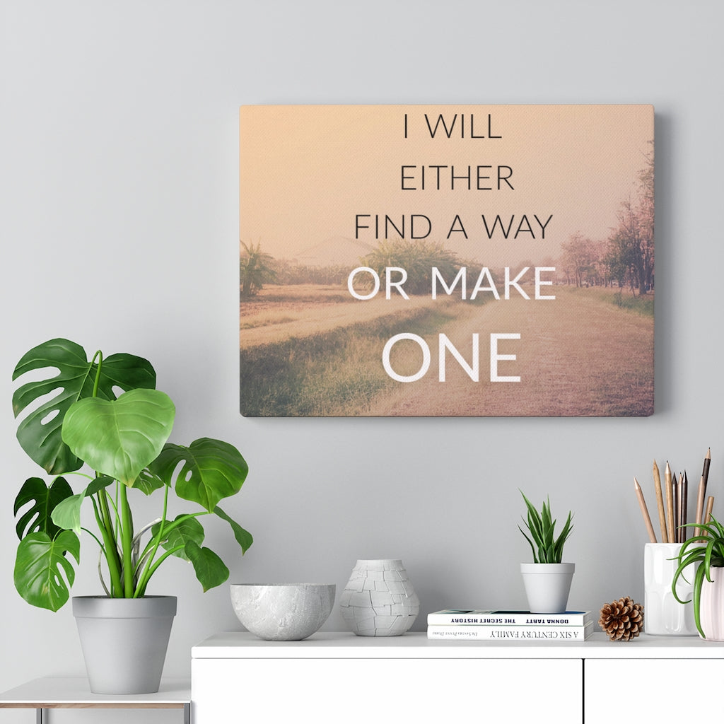Scripture Walls Inspirational Wall Art I Will Either Find A Way Motivational Print Ready to Hang Artwork Unframed-Express Your Love Gifts