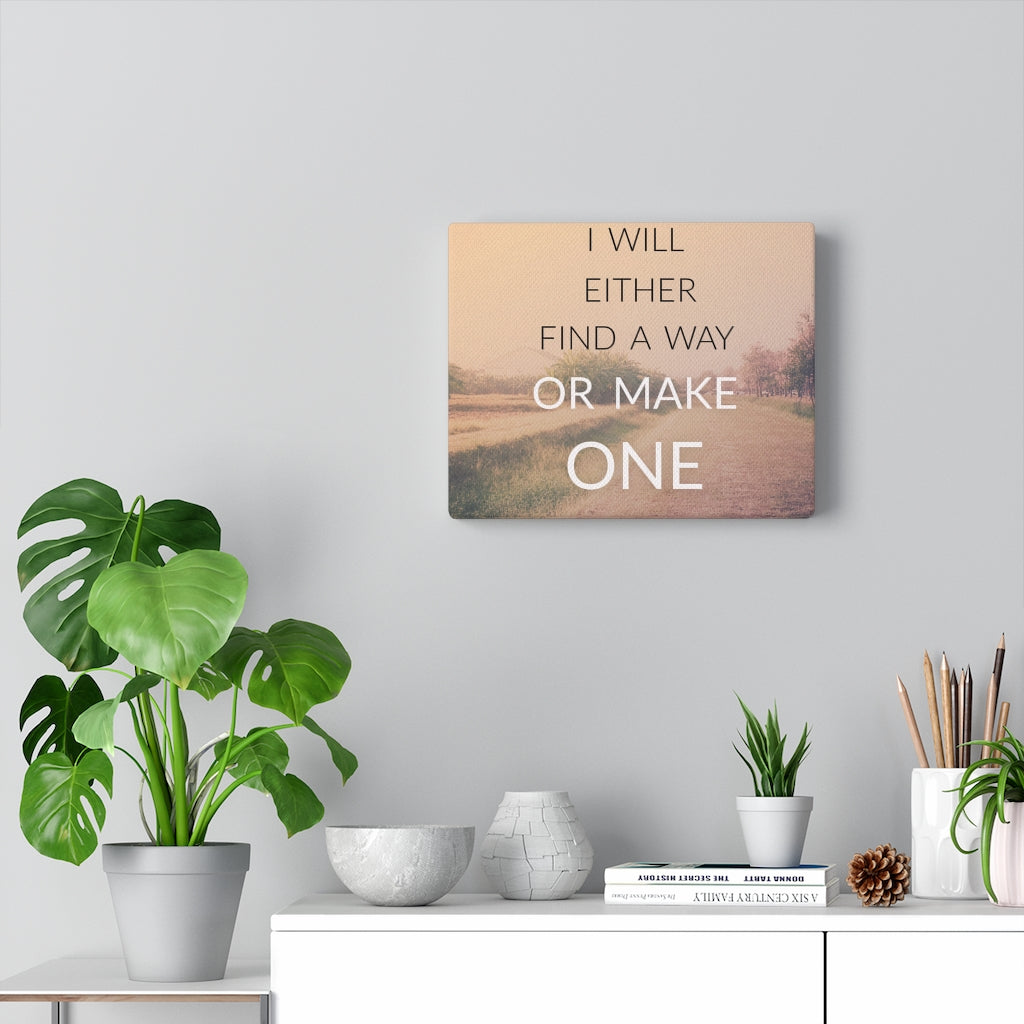 Scripture Walls Inspirational Wall Art I Will Either Find A Way Motivational Print Ready to Hang Artwork Unframed-Express Your Love Gifts