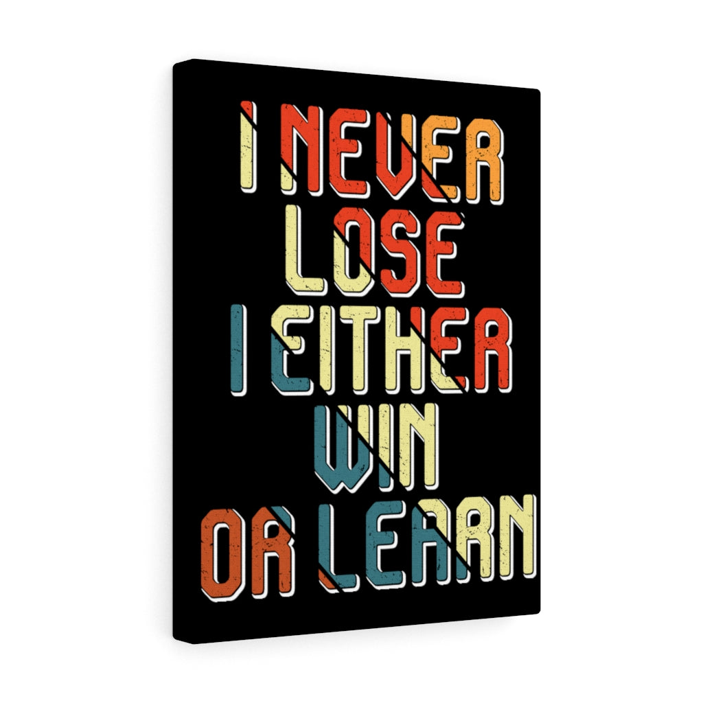 Scripture Walls Inspirational Wall Art I Win or Learn Wall Art Motivational Motto Inspiring Prints Artwork Decor Ready to Hang Unframed-Express Your Love Gifts