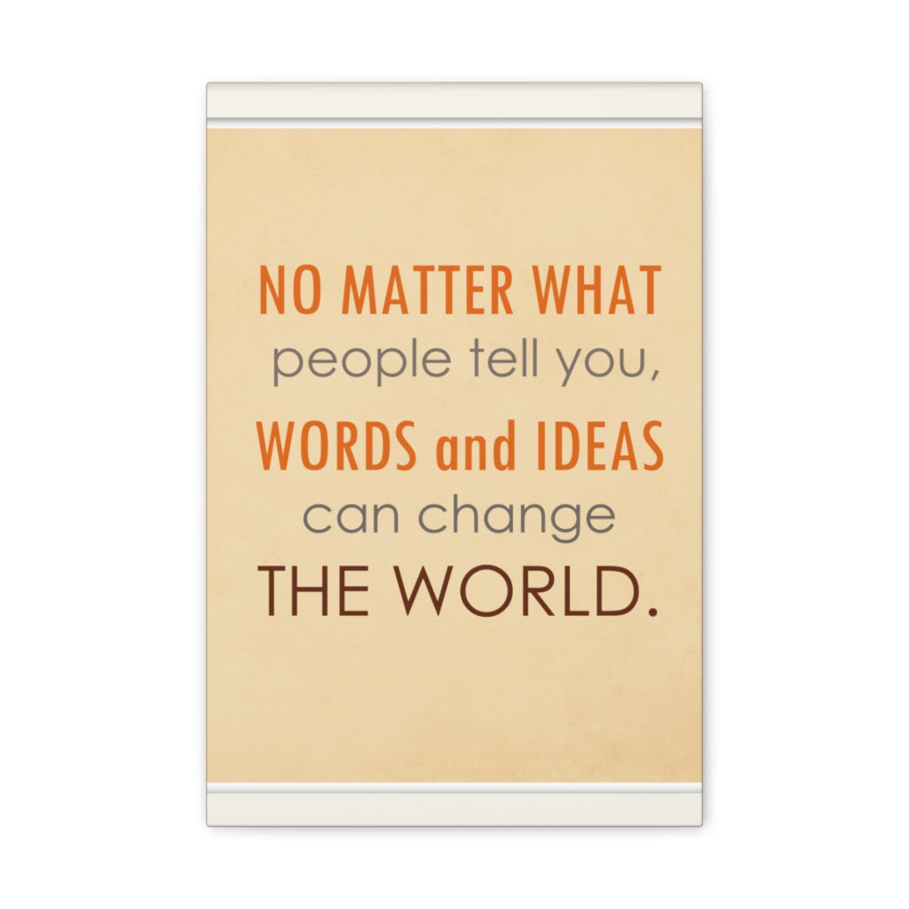 Scripture Walls Inspirational Wall Art Ideas Change The World Motivation Wall Decor for Home Office Gym Inspiring Success Quote Print Ready to Hang Unframed-Express Your Love Gifts