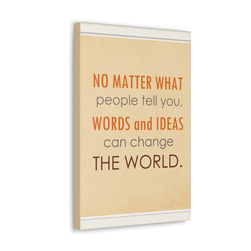 Scripture Walls Inspirational Wall Art Ideas Change The World Motivation Wall Decor for Home Office Gym Inspiring Success Quote Print Ready to Hang Unframed-Express Your Love Gifts