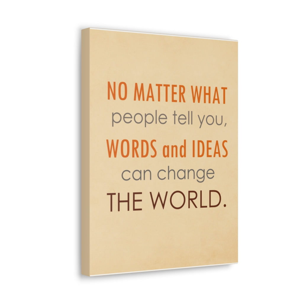 Scripture Walls Inspirational Wall Art Ideas Change The World Motivation Wall Decor for Home Office Gym Inspiring Success Quote Print Ready to Hang Unframed-Express Your Love Gifts
