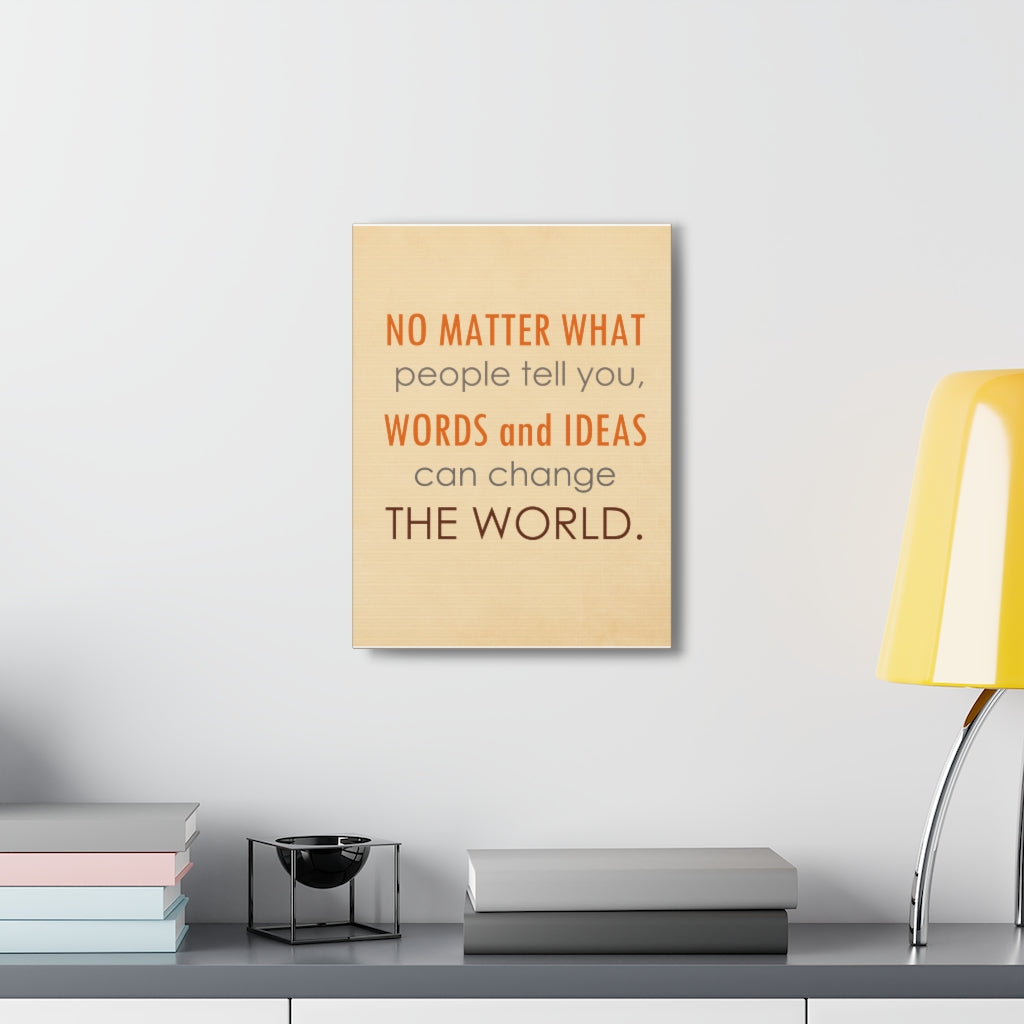 Scripture Walls Inspirational Wall Art Ideas Change The World Motivation Wall Decor for Home Office Gym Inspiring Success Quote Print Ready to Hang Unframed-Express Your Love Gifts