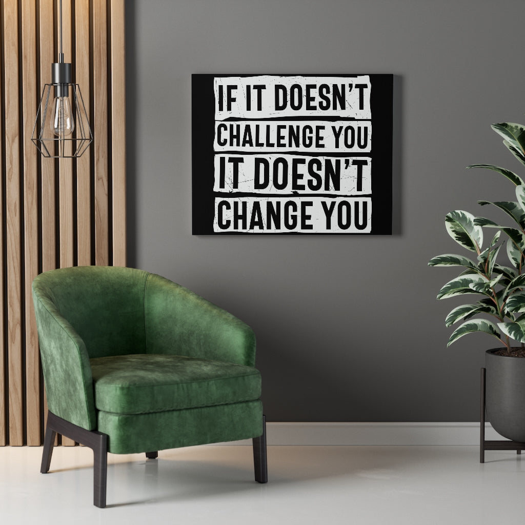 Scripture Walls Inspirational Wall Art If It Doesn't Challenge You Wall Art Motivation Wall Decor for Home Office Gym Inspiring Success Quote Print Ready to Hang Unframed-Express Your Love Gifts