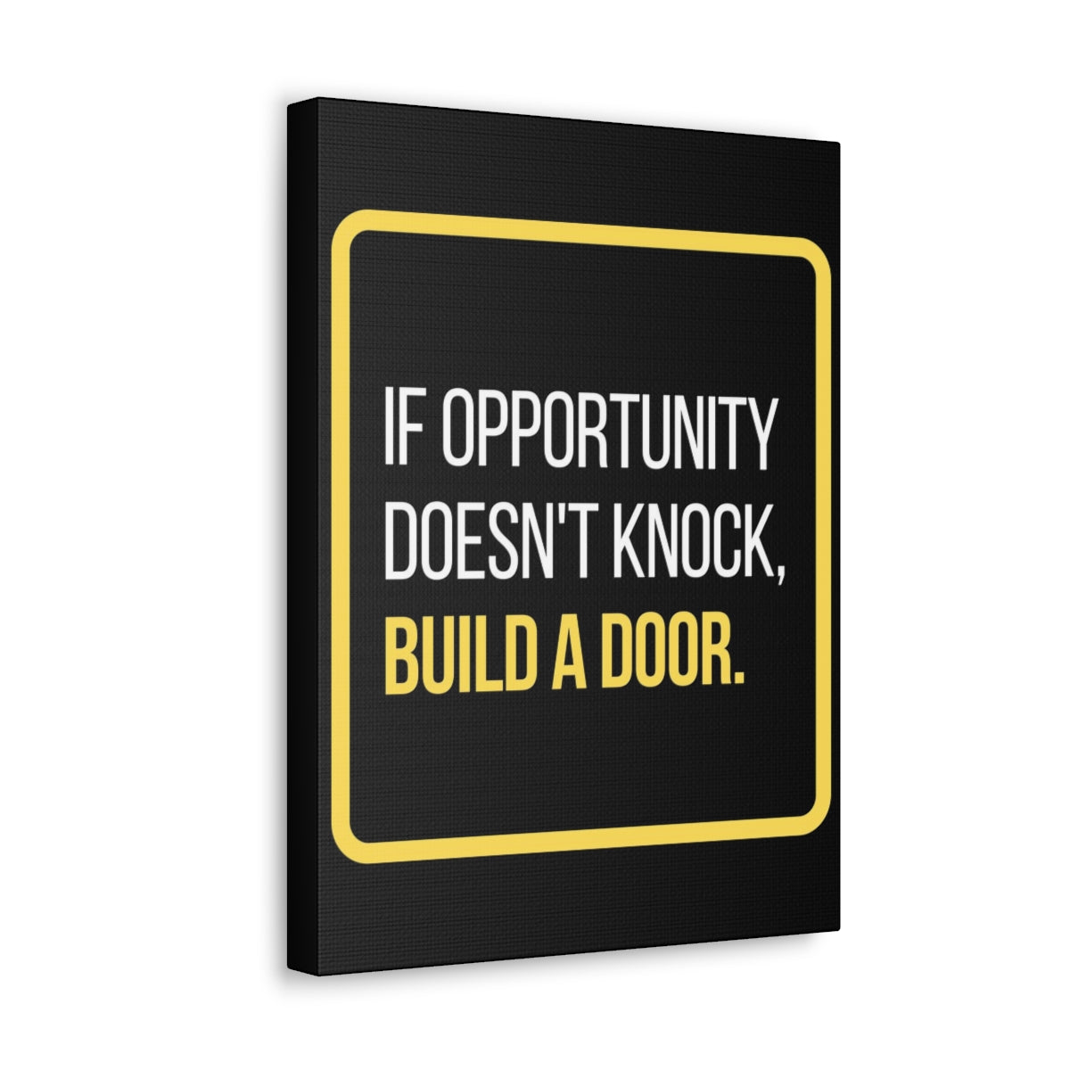 Scripture Walls Inspirational Wall Art If Opportunity Doesn't Knock Build A Door Motivation Wall Decor for Home Office Gym Inspiring Success Quote Print Ready to Hang Unframed-Express Your Love Gifts