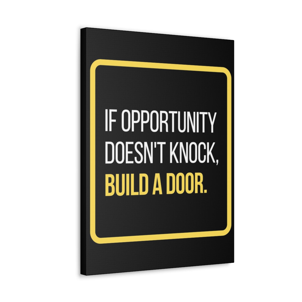 Scripture Walls Inspirational Wall Art If Opportunity Doesn't Knock Build A Door Motivation Wall Decor for Home Office Gym Inspiring Success Quote Print Ready to Hang Unframed-Express Your Love Gifts