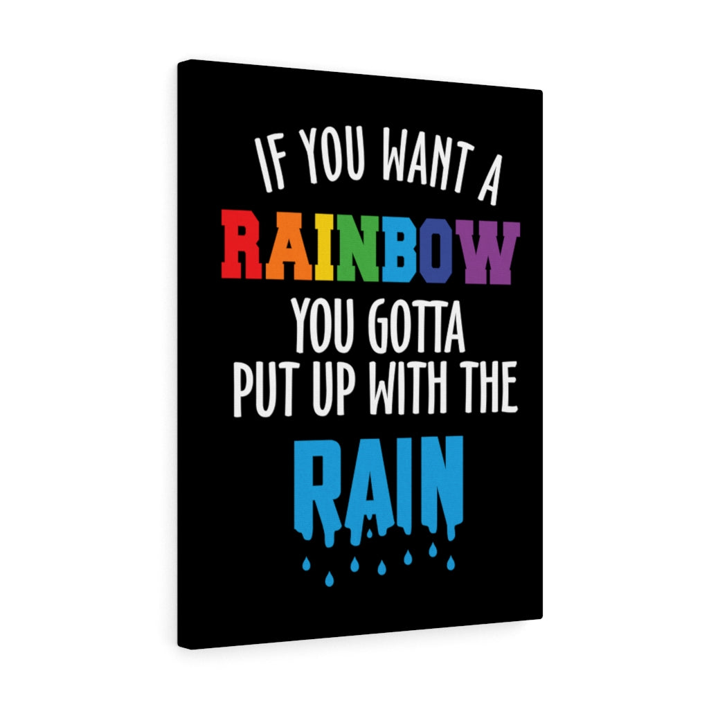 Scripture Walls Inspirational Wall Art If You Want A Rainbow Wall Art Motivational Motto Inspiring Prints Artwork Decor Ready to Hang Unframed-Express Your Love Gifts