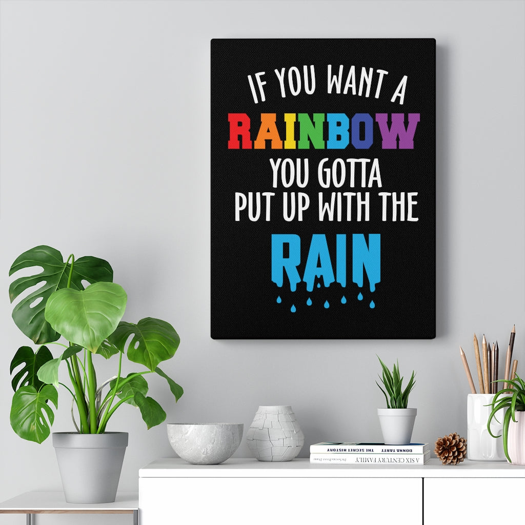 Scripture Walls Inspirational Wall Art If You Want A Rainbow Wall Art Motivational Motto Inspiring Prints Artwork Decor Ready to Hang Unframed-Express Your Love Gifts