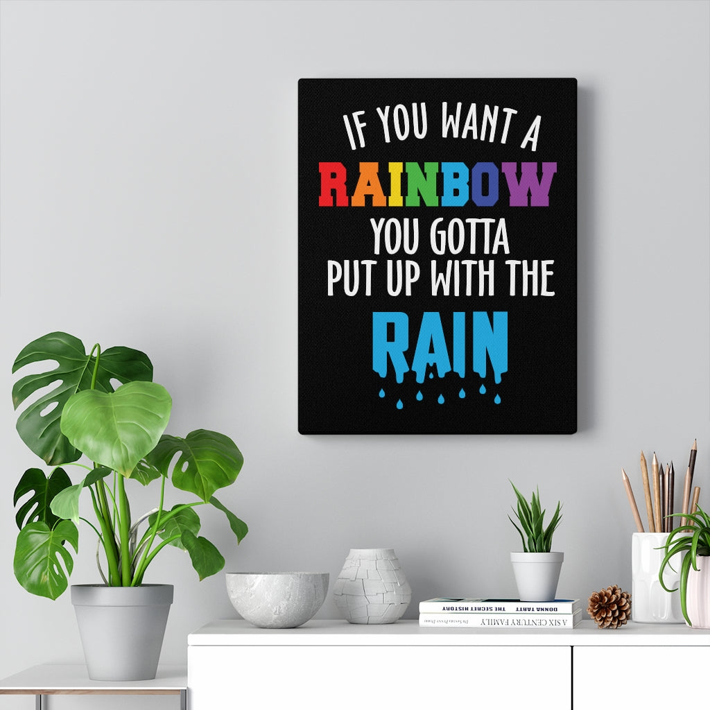 Scripture Walls Inspirational Wall Art If You Want A Rainbow Wall Art Motivational Motto Inspiring Prints Artwork Decor Ready to Hang Unframed-Express Your Love Gifts