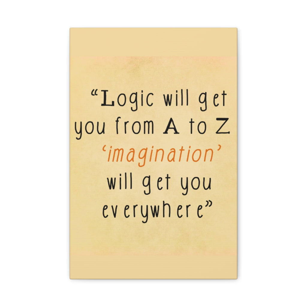 Scripture Walls Inspirational Wall Art Imagination Get You Everywhere Motivation Wall Decor for Home Office Gym Inspiring Success Quote Print Ready to Hang Unframed-Express Your Love Gifts