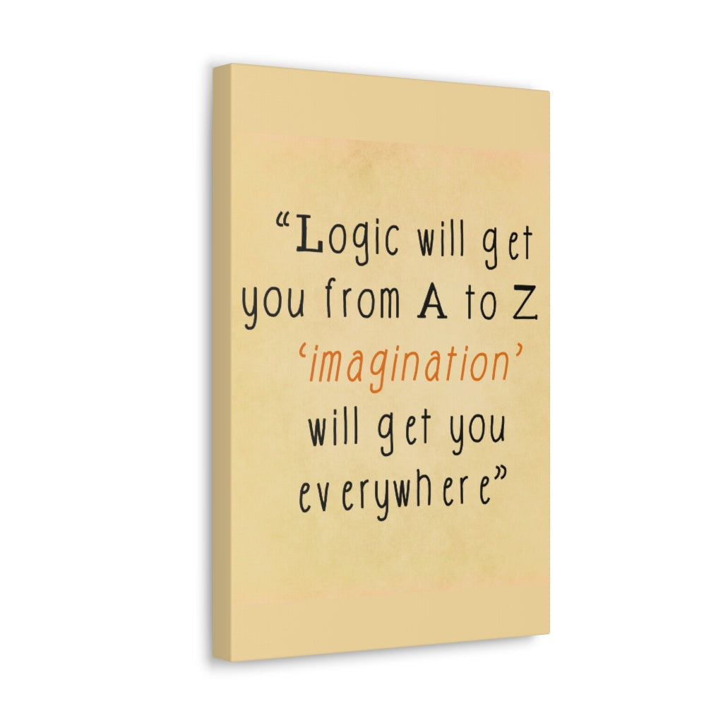Scripture Walls Inspirational Wall Art Imagination Get You Everywhere Motivation Wall Decor for Home Office Gym Inspiring Success Quote Print Ready to Hang Unframed-Express Your Love Gifts