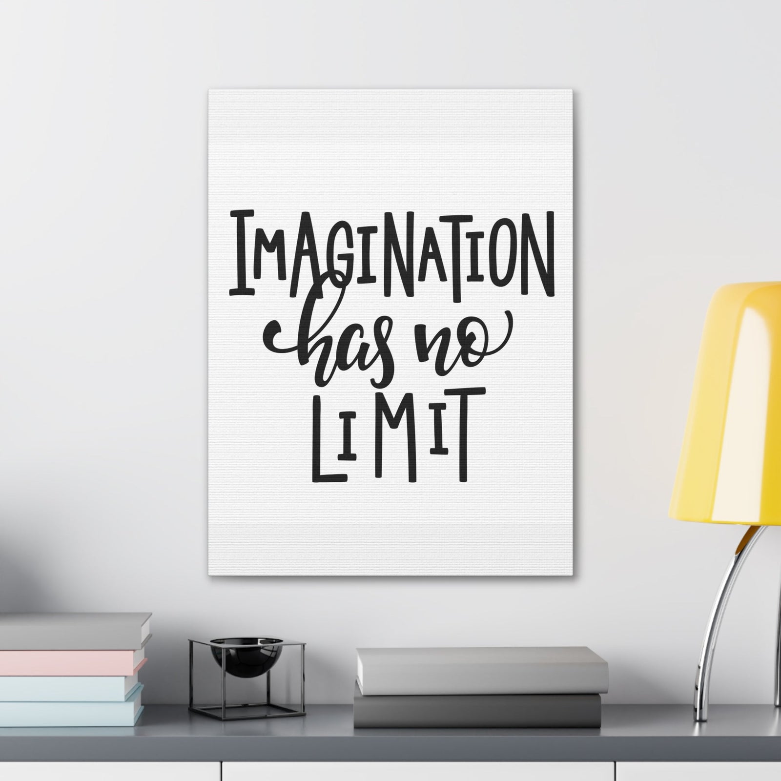 Scripture Walls Inspirational Wall Art Imagination Has No Limit Motivation Wall Decor for Home Office Gym Inspiring Success Quote Print Ready to Hang Unframed-Express Your Love Gifts