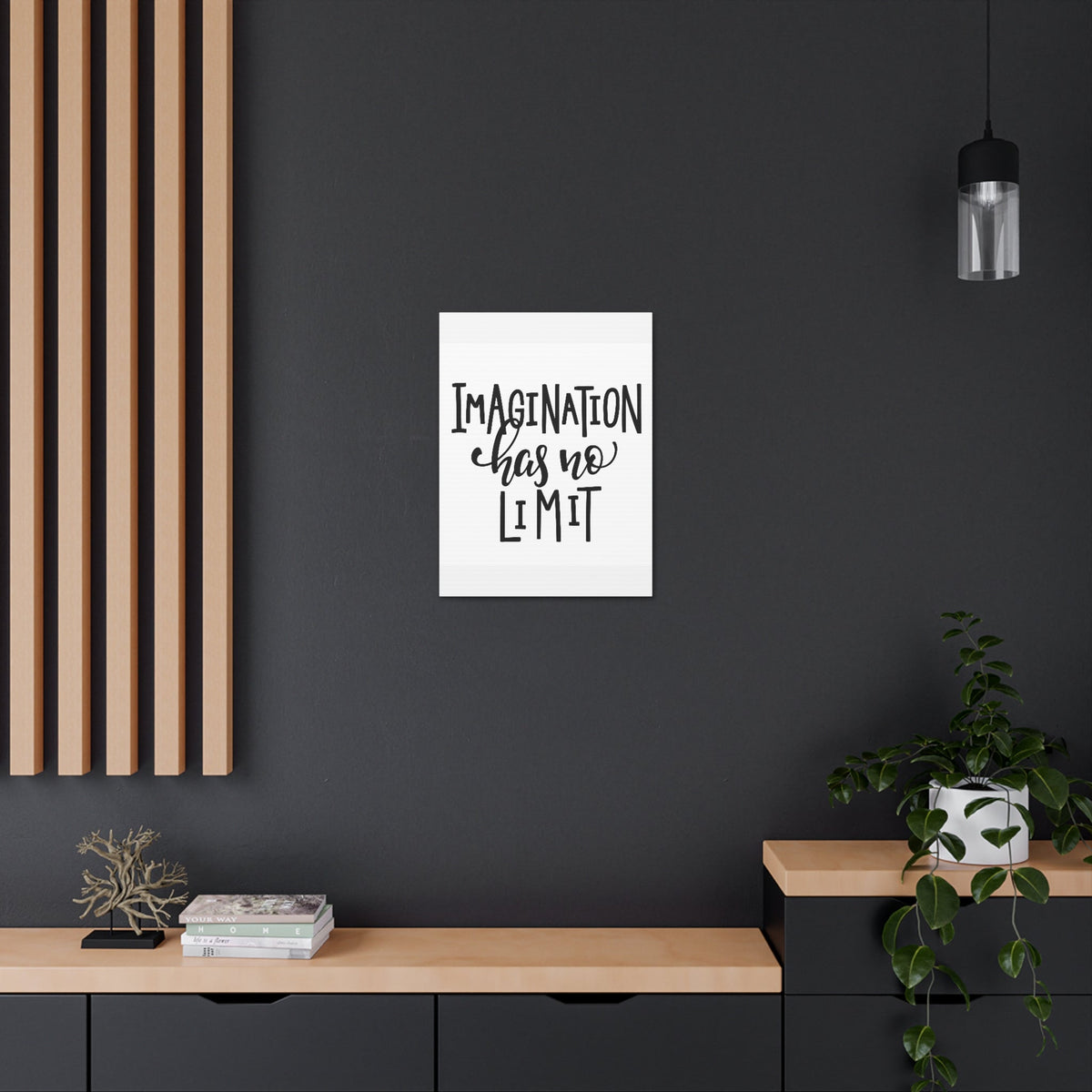 Scripture Walls Inspirational Wall Art Imagination Has No Limit Motivation Wall Decor for Home Office Gym Inspiring Success Quote Print Ready to Hang Unframed-Express Your Love Gifts