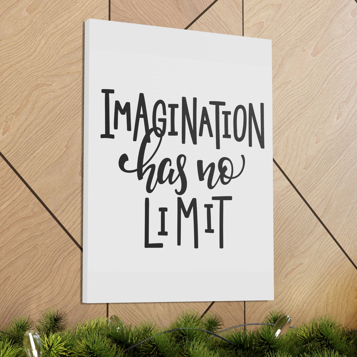 Scripture Walls Inspirational Wall Art Imagination Has No Limit Motivation Wall Decor for Home Office Gym Inspiring Success Quote Print Ready to Hang Unframed-Express Your Love Gifts