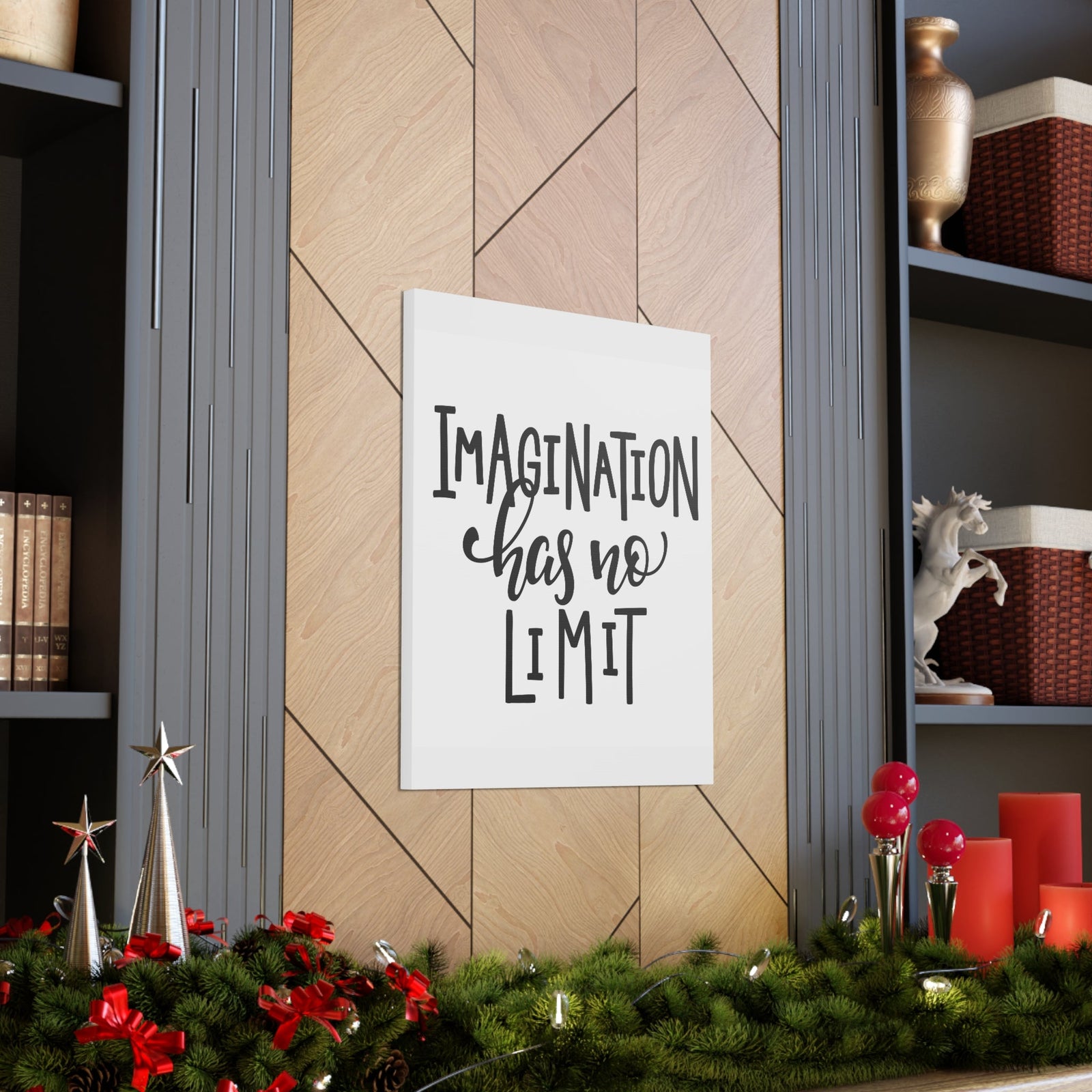 Scripture Walls Inspirational Wall Art Imagination Has No Limit Motivation Wall Decor for Home Office Gym Inspiring Success Quote Print Ready to Hang Unframed-Express Your Love Gifts