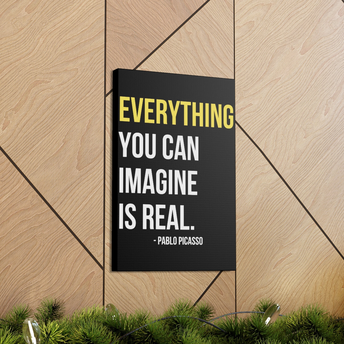 Scripture Walls Inspirational Wall Art Imagine Is Real Motivation Wall Decor for Home Office Gym Inspiring Success Quote Print Ready to Hang Unframed-Express Your Love Gifts