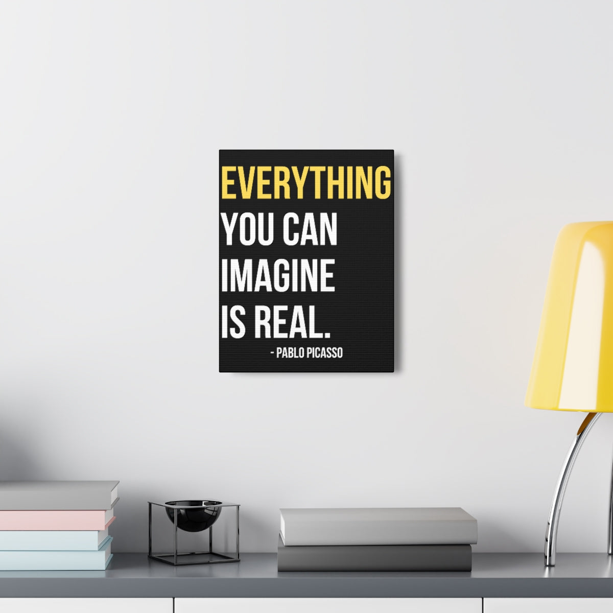 Scripture Walls Inspirational Wall Art Imagine Is Real Motivation Wall Decor for Home Office Gym Inspiring Success Quote Print Ready to Hang Unframed-Express Your Love Gifts