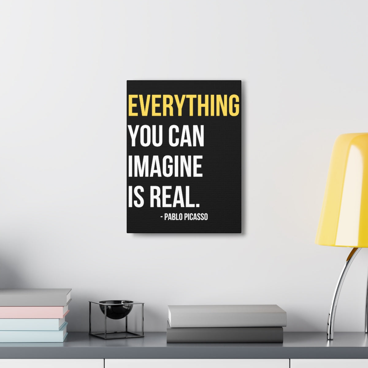 Scripture Walls Inspirational Wall Art Imagine Is Real Motivation Wall Decor for Home Office Gym Inspiring Success Quote Print Ready to Hang Unframed-Express Your Love Gifts