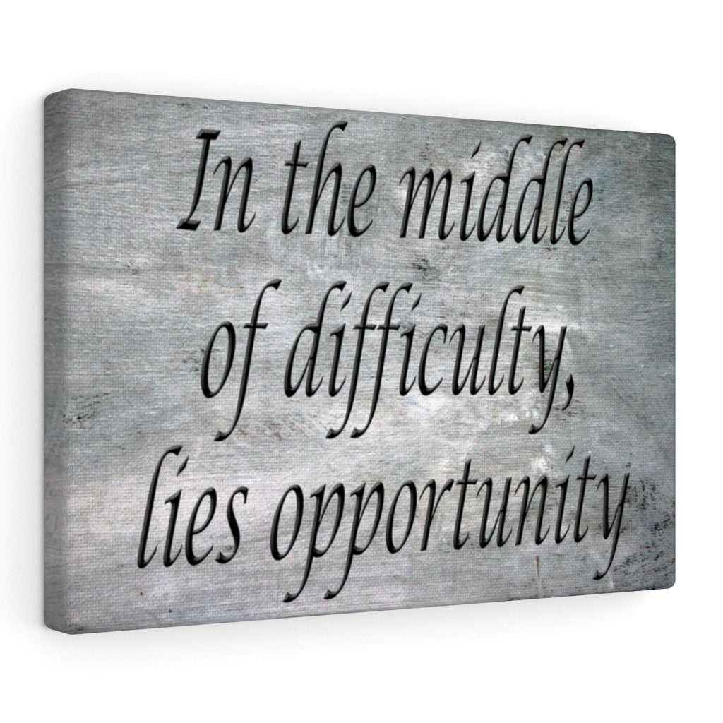 Scripture Walls Inspirational Wall Art In The Middle Of Difficulty Motivational Print Ready to Hang Artwork Unframed-Express Your Love Gifts