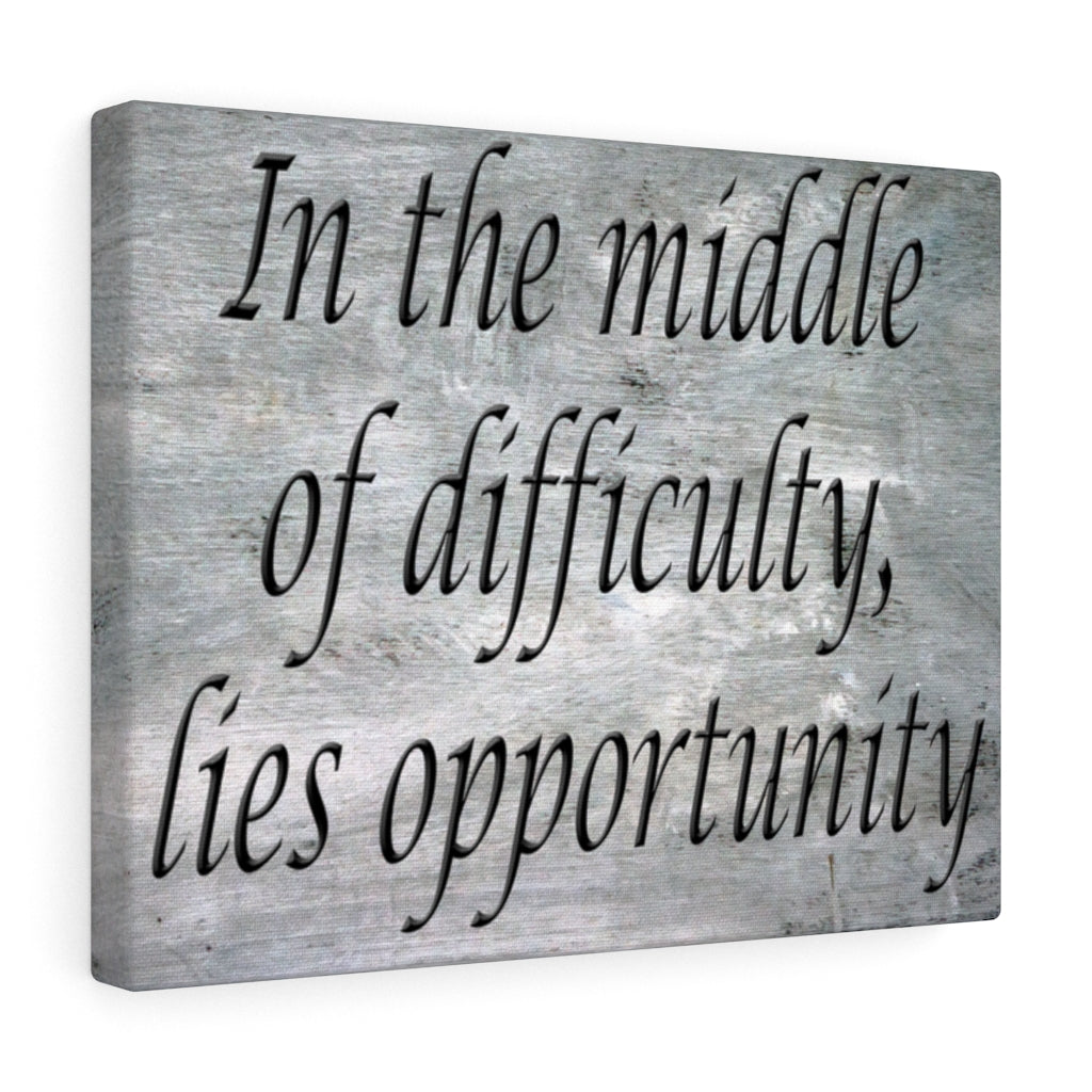 Scripture Walls Inspirational Wall Art In The Middle Of Difficulty Motivational Print Ready to Hang Artwork Unframed-Express Your Love Gifts