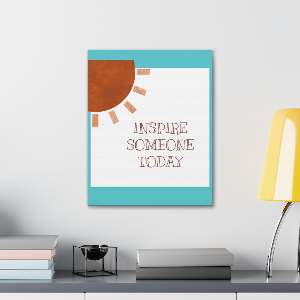 Scripture Walls Inspirational Wall Art Inspire Someone Today Sun Motivation Wall Decor for Home Office Gym Inspiring Success Quote Print Ready to Hang Unframed-Express Your Love Gifts