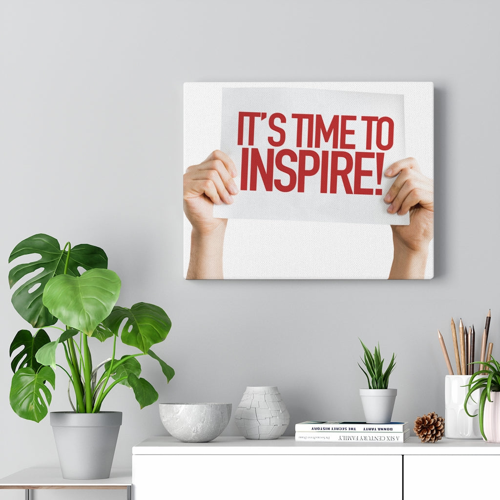 Scripture Walls Inspirational Wall Art It's Time To Inspire Motivational Print Ready to Hang Artwork Unframed-Express Your Love Gifts