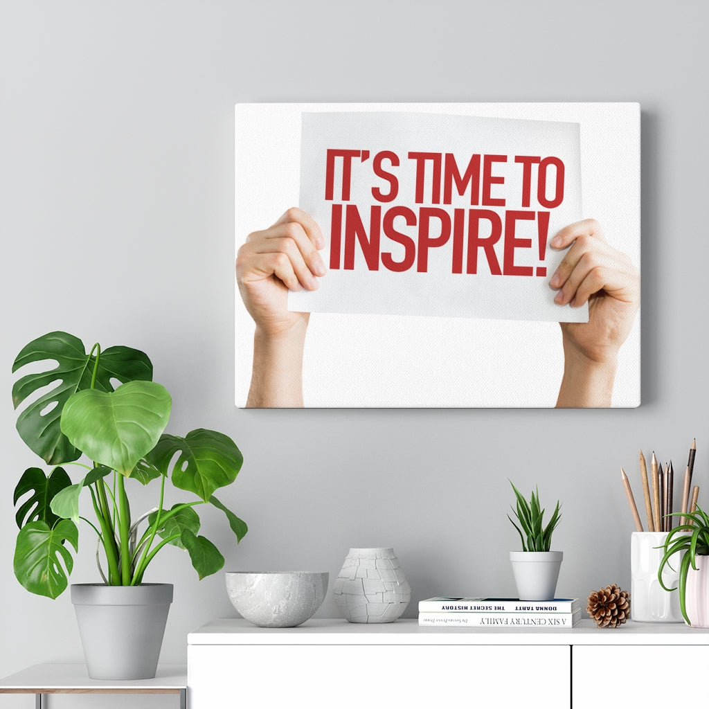 Scripture Walls Inspirational Wall Art It's Time To Inspire Motivational Print Ready to Hang Artwork Unframed-Express Your Love Gifts