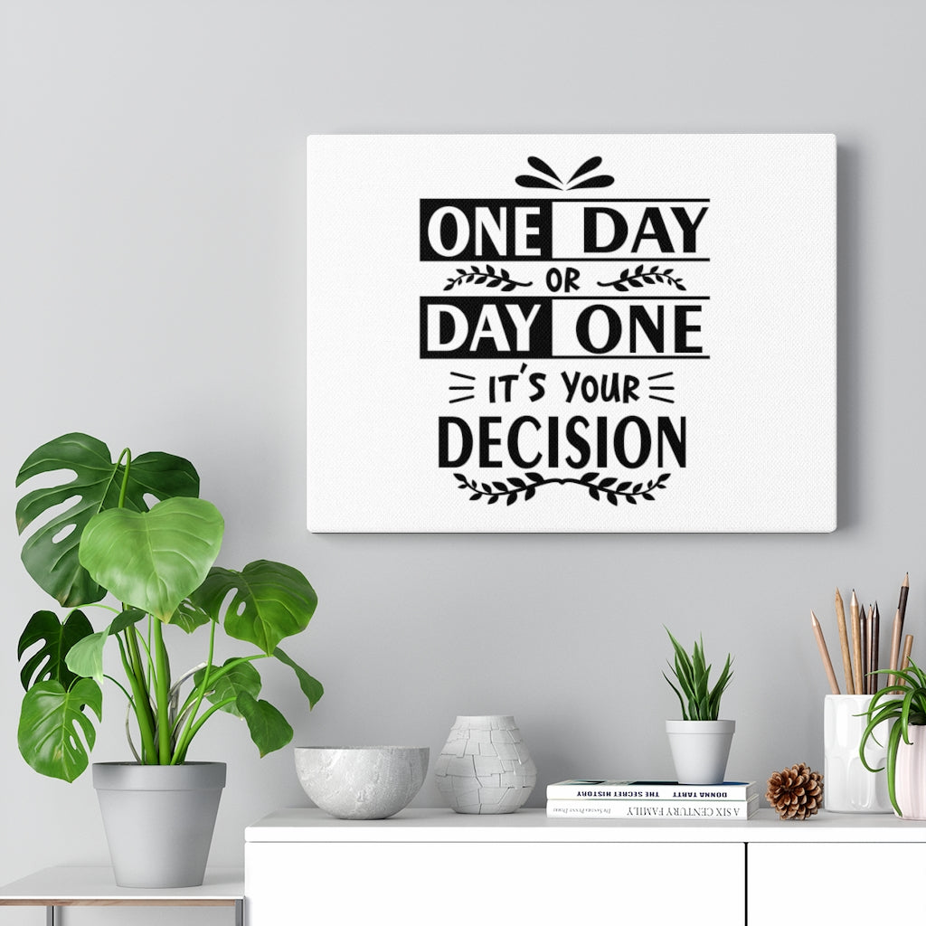 Scripture Walls Inspirational Wall Art It's Your Decision Wall Art Motivational Motto Inspiring Prints Artwork Decor Ready to Hang Unframed-Express Your Love Gifts