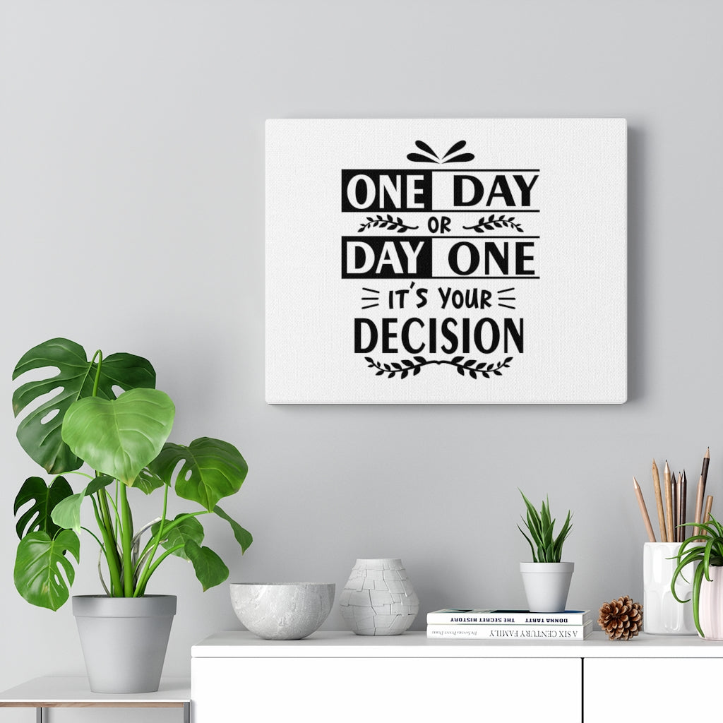 Scripture Walls Inspirational Wall Art It's Your Decision Wall Art Motivational Motto Inspiring Prints Artwork Decor Ready to Hang Unframed-Express Your Love Gifts