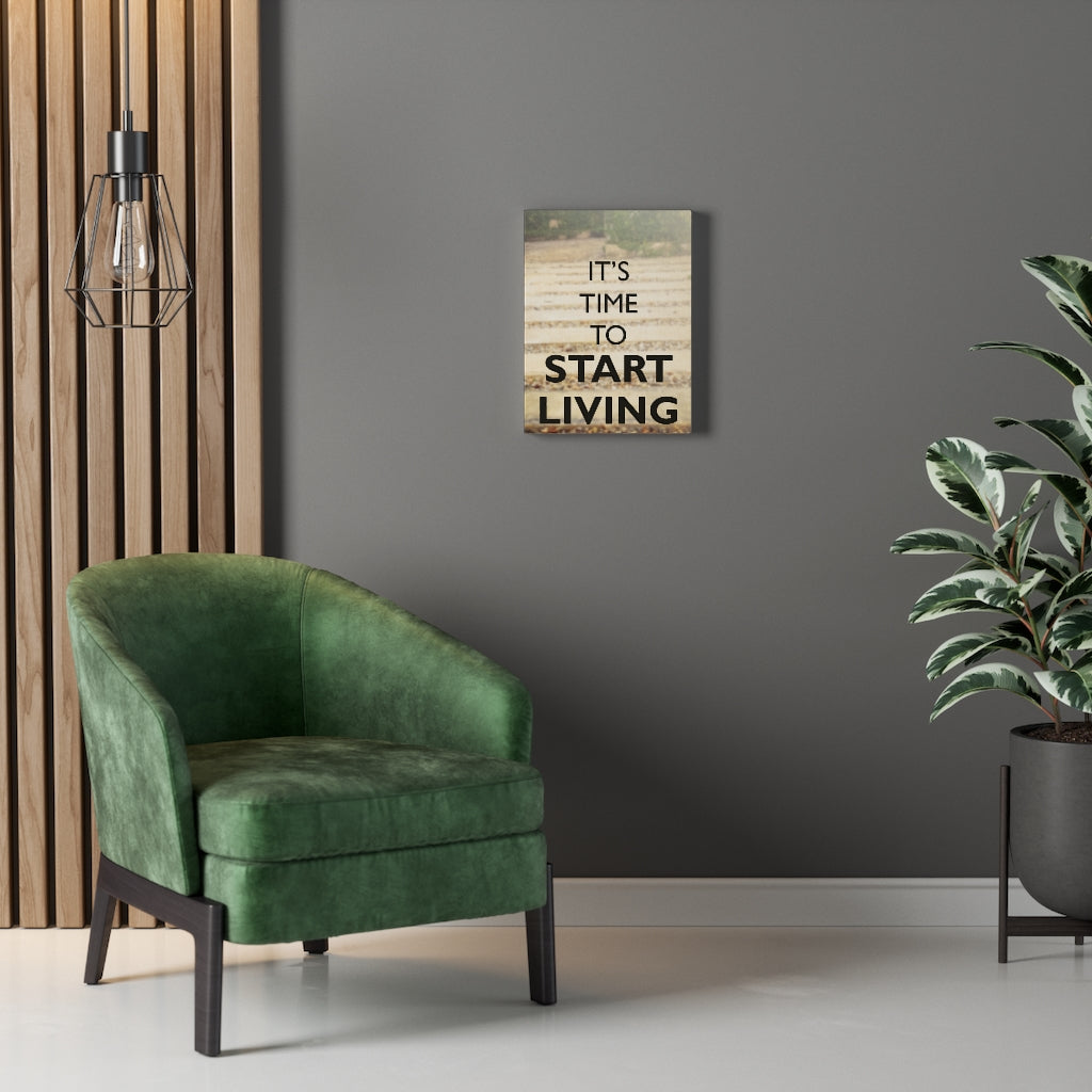 Scripture Walls Inspirational Wall Art Its Time To Start Living Motivational Print Ready to Hang Artwork Unframed-Express Your Love Gifts