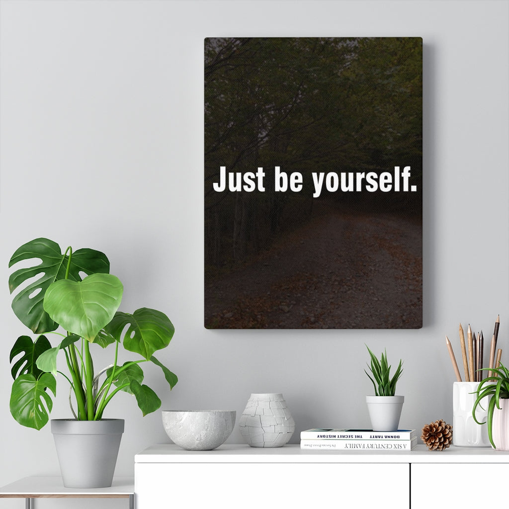 Scripture Walls Inspirational Wall Art Just Be Yourself Motivational Print Ready to Hang Artwork Unframed-Express Your Love Gifts